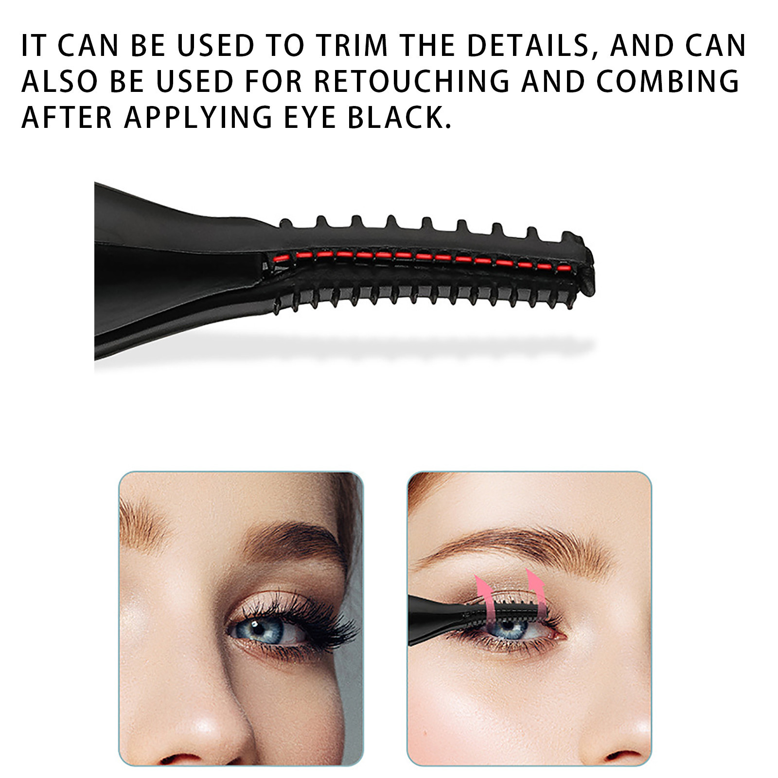 Yatlte Heated Eyelash Curlers, Heated Lash Curler Rechargeable, with 3 Different Temperature Modes, for Women Natural 24 Hours Long Lasting and Long-Lasting Curl Effect